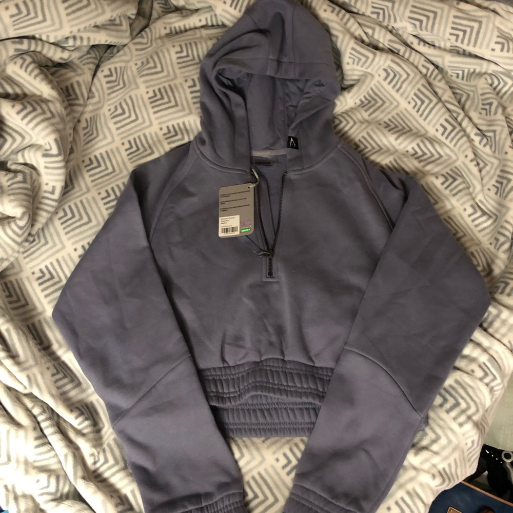 NWT Gymshark Everyday Pullover in Steel Blue